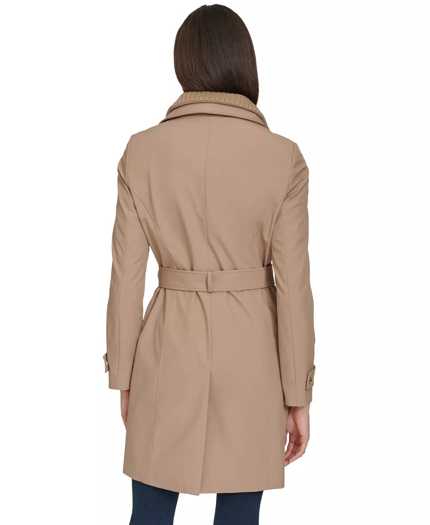 Calvin Klein's Women's Long Sleeve Belted Wrap Coat - Image 11