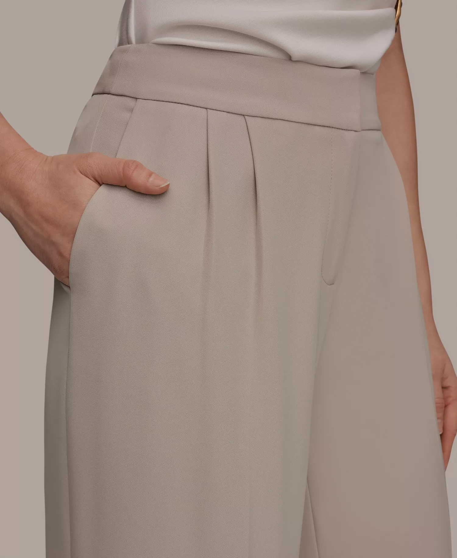 Donna Karan Women's High-Waist Mid Rise Pants - Image 2