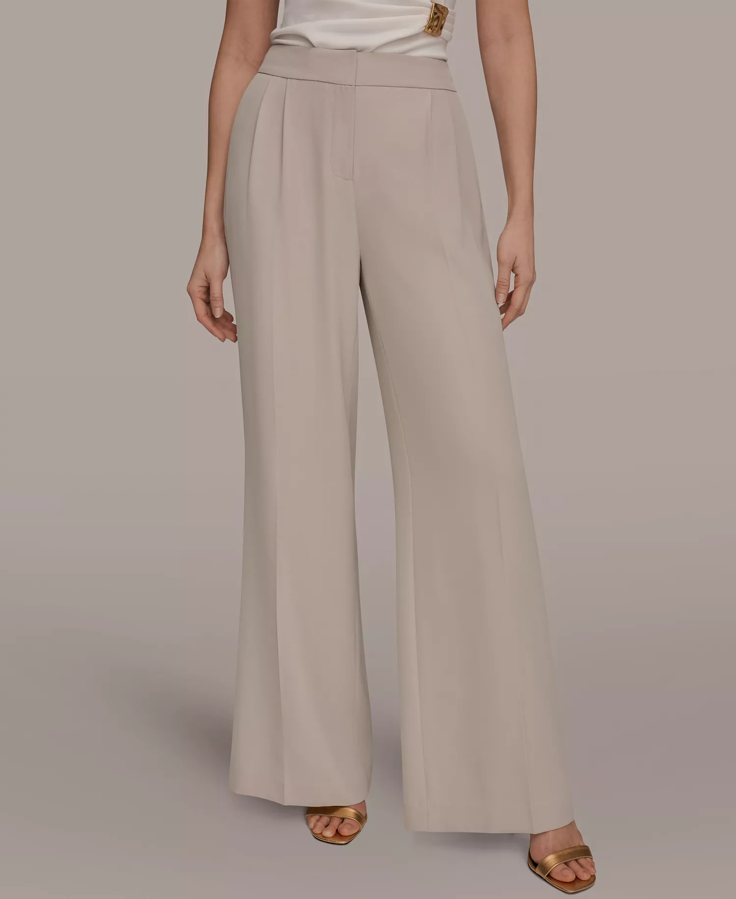 Donna Karan Women's High-Waist Mid Rise Pants