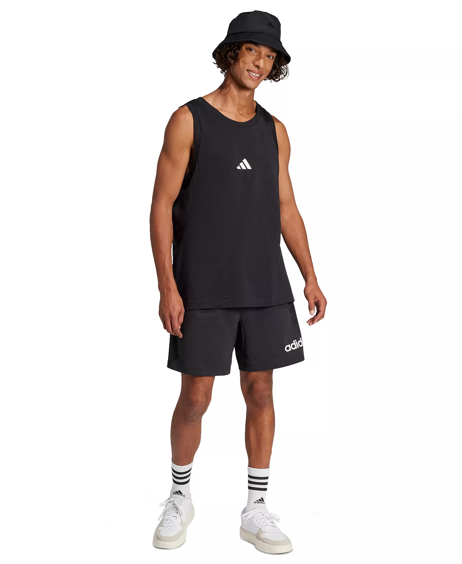 Men's Small Logo Regular-Fit Tank Top Adidas - Image 7