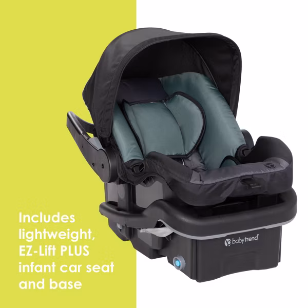 Baby Trend Passport Switch 6-in-1 Modular PLUS Travel System - Madrid Green - Image 14