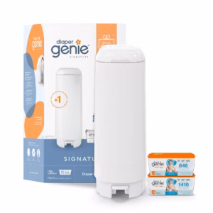 Diaper Genie - Signature Diaper Pail Gift Set with 48 Bags
