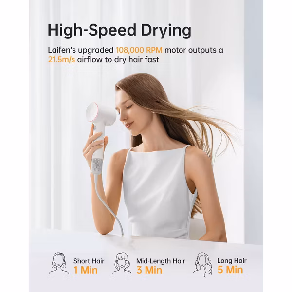 Laifen SE2 Hair Dryer - White - Image 7